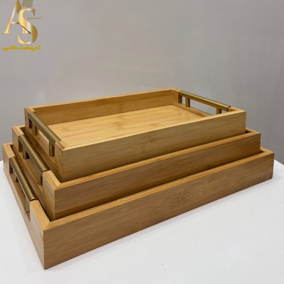 سینی بامبو مستطیل