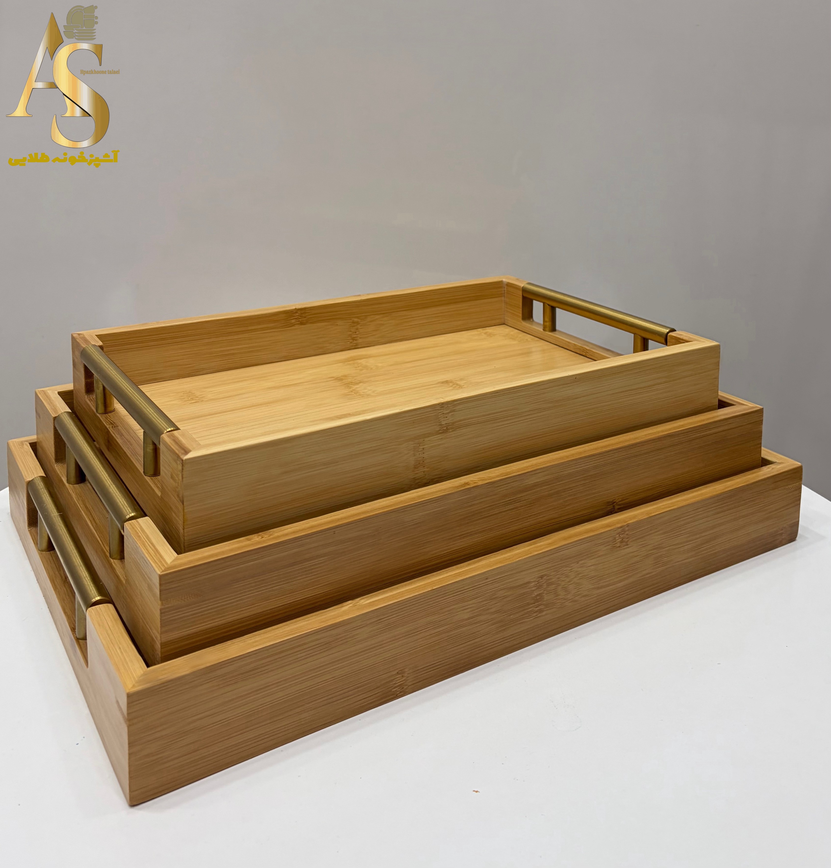 سینی بامبو مستطیل